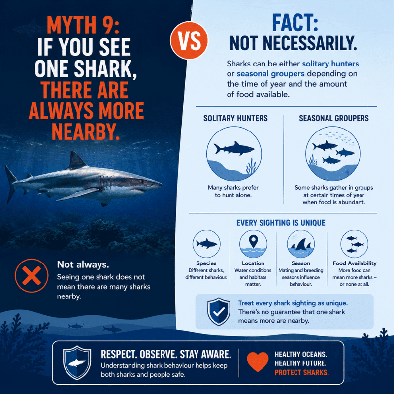 Myth 9 If You See One Shark, There Are Always More Nearby sml