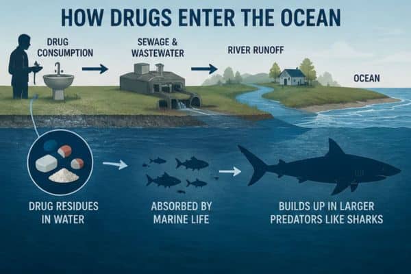 How drugs enter the ocean How drugs enter the ocean